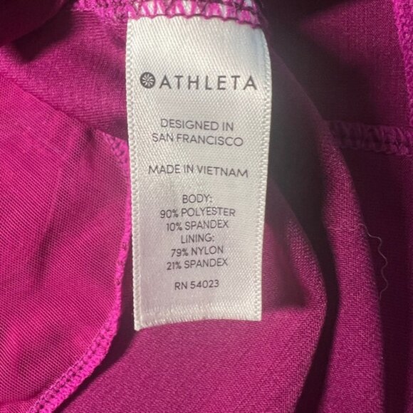 Athleta long sleeve ruched top - size Small Tall - magenta - Picture 8 of 10